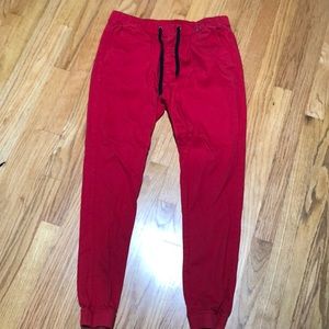 KDNK Red Joggers Size L
